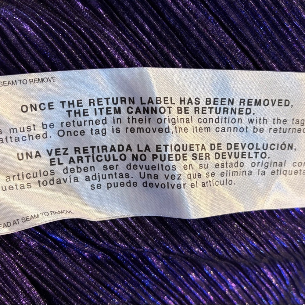 NWT Dress The Population Holly Deep Plum Metallic Pleated Sz S Midi Formal Gaka - Picture 11 of 14